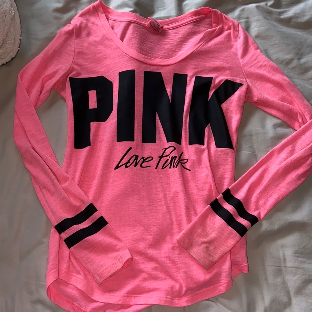 Neon pink PINK long sleeve